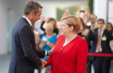 Канцлер Германии Ангела Меркель прощается с Афинами