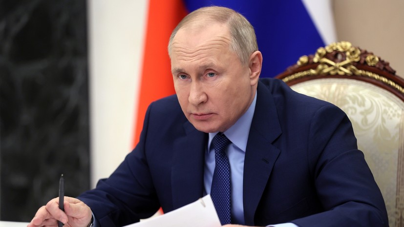 Путин назвал военную операцию на Украине вынужденной мерой