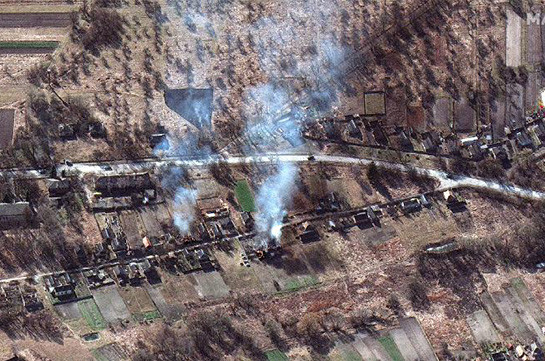 Видео: кадры уничтожения замаскированных позиций с вооружением и личным составом украинских националистов в Киевской области