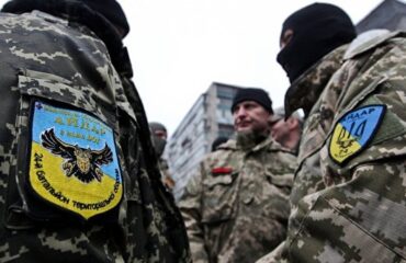 Боевики батальона “Айдар” установили систему залпового огня в церкви Похвалы Богоматери