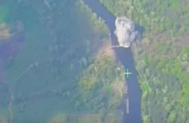 Видео: уничтожение понтонной переправы и подразделений ВСУ при попытке пересечь Северский Донец