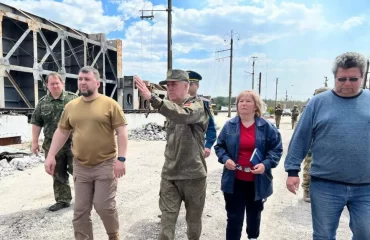 Глава ДНР Денис Пушилин посетил освобождённый Краснолиманский район (видео)