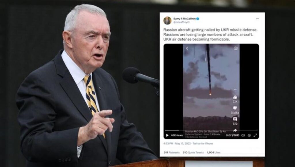 Генерал США представил кадры видеоигры как реальное уничтожение российского самолета”