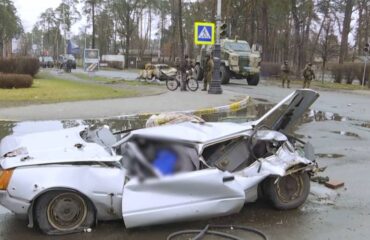 Французский волонтёр рассказал об инсценировке в Буче