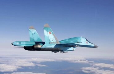 Российский беспилотник заснял работу Су-34 по позициям ВСУ с помощью бомб ОФАБ