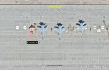 Ракету «Кинжал» выставили под открытым небом в Калининграде, чтобы её хорошо было видно из космоса