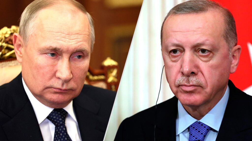 Путин поговорил по телефону с Эрдоганом